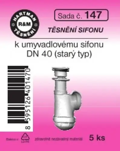 Hartman Sada č. 147: sada těs. k starému umyvadl.sifonu - DN 40 Nejlepší Cena