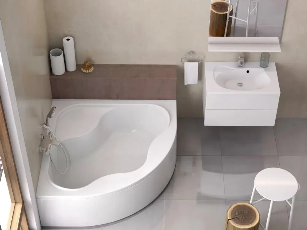 Zlevněný Ravak akrylátová vana Gentiana 140x140 | AKCE Doživotní záruka