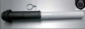 Protherm Sestava komínová 80/125 mm - 1 m černá Rychlé Dodání