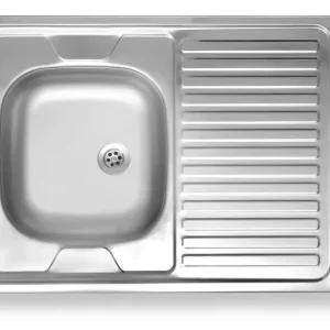 Expresní Doručení NOVASERVIS Dřez 60x80 celoplošný s okapem pravý nerez - DR60/80