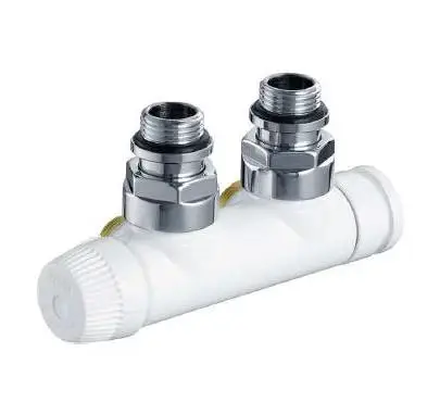 Honeywell Therafix Desing H-blok s termostat.ventilem rohový bílý, levý, DN15 Must-Have
