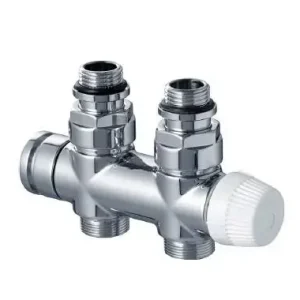 Objednat Nyní Honeywell Therafix Desing H-blok s termostat.ventilem přímý chrom