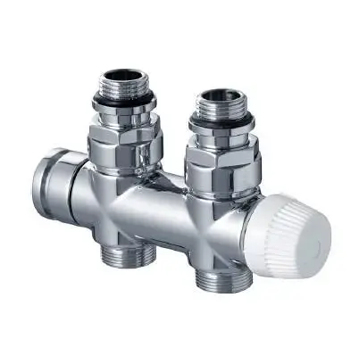 Objednat Nyní Honeywell Therafix Desing H-blok s termostat.ventilem přímý chrom