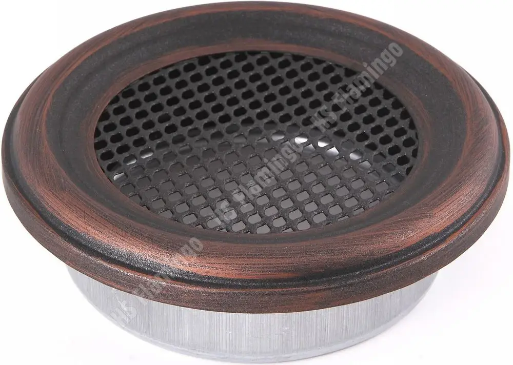 Přímo Od Výrobce HS Flamingo Krbová mřížka KULATÁ 160 mm měděná patina