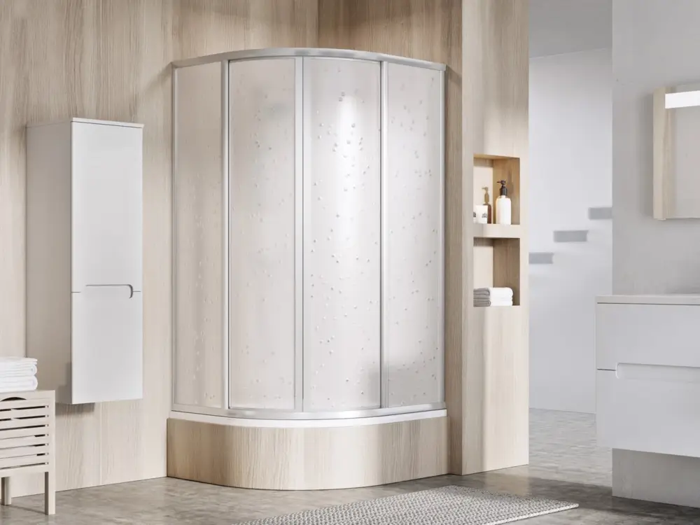 Akční Nabídka Ravak sprchový kout čtvrtkruh SKCP4-80 Sabina satin+pearl