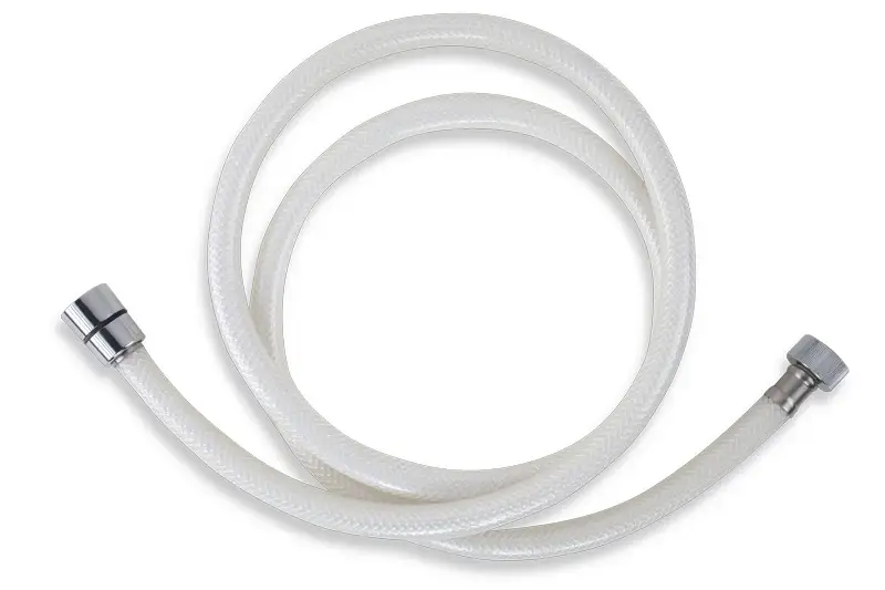 NOVASERVIS Plastová hadice 150 cm bílá-chrom - PVC/155,1 Nová Kolekce
