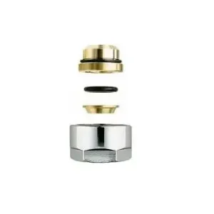 Honeywell svěrné šroubení pro H-blok 15 Cu - metrický závit, pouze pro armatury Honeywell Expresní Doručení