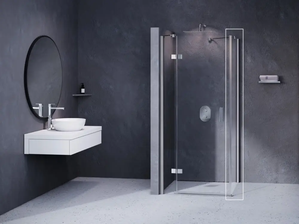 Poslední Šance Ravak pevná stěna SmartLine SMPS 100 L chrom+transparent