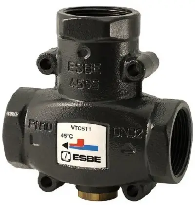 Značkový ESBE VTC 511 / 65°C - 5/4" trojcestný termostatický směšovací ventil