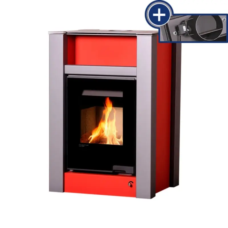 Koupit Online HS Flamingo Krbová kamna AQUAFLAM VARIO ® LEND 11/5kW červená, elektronická regulace