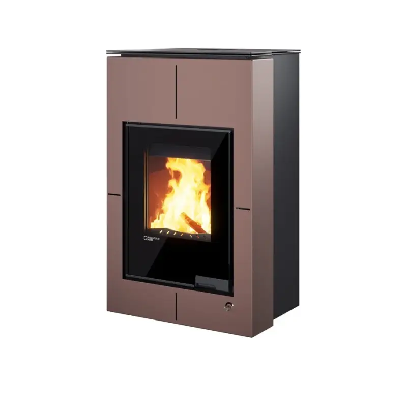 Víkendová Akce HS Flamingo Krbová kamna AQUAFLAM VARIO ® SAPORO 11/7kW hnědá - sametová