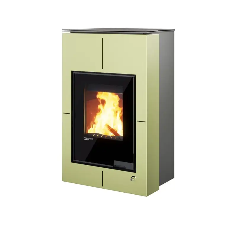 Objednat Nyní HS Flamingo Krbová kamna AQUAFLAM VARIO ® SAPORO 11/7kW olivová