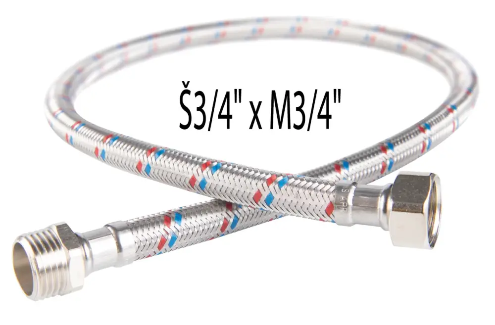 Odeslání Ihned NOVASERVIS Nerezová hadička Š3/4" x M3/4" -80cm - PWS508