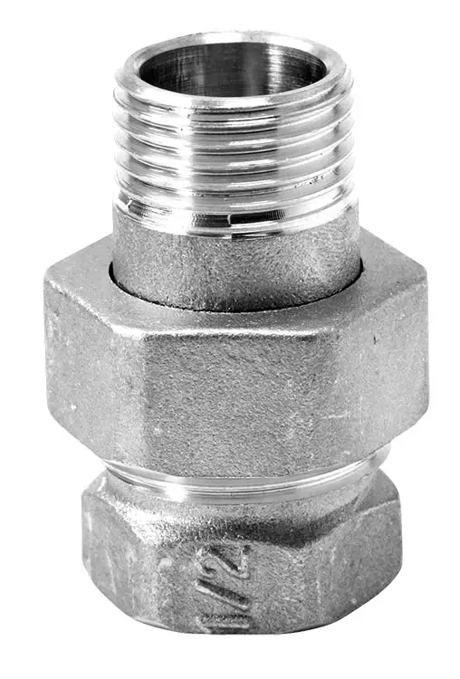 Levný NOVASERVIS Topenářské šroubení s plochým těsněním, přímé, niklované 3/4" - FT211/20