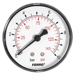 Cenová Bomba Manometr - tlakoměr 63mm 1/4" Axiál - zadní vývod 0-10 bar