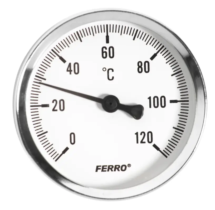 Expresní Doručení NOVASERVIS Teploměr 100mm 1/2"AXIALNÍ 0-120°C - T100120A