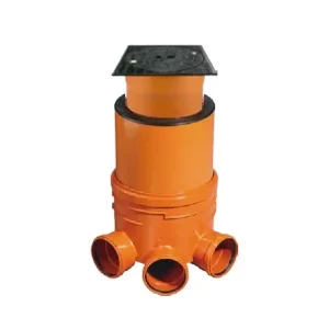 Značkový OSMA kanalizační šachta DN400x1000 mm vícevtok - pro KG 110 poklop plný litina - 12,5t