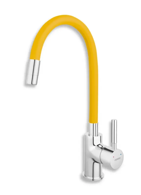 NOVASERVIS Dřezová baterie s flexi ramenem, žlutá-chrom, 70710,0ZL Výprodej