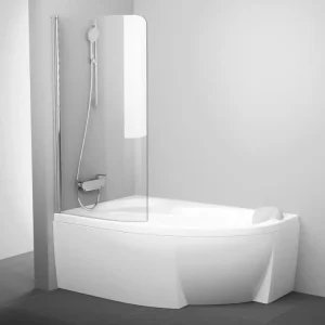 Ravak Vanová zástěna CVSK1 ROSA 140/150 L bright alu+Transparent Značkový