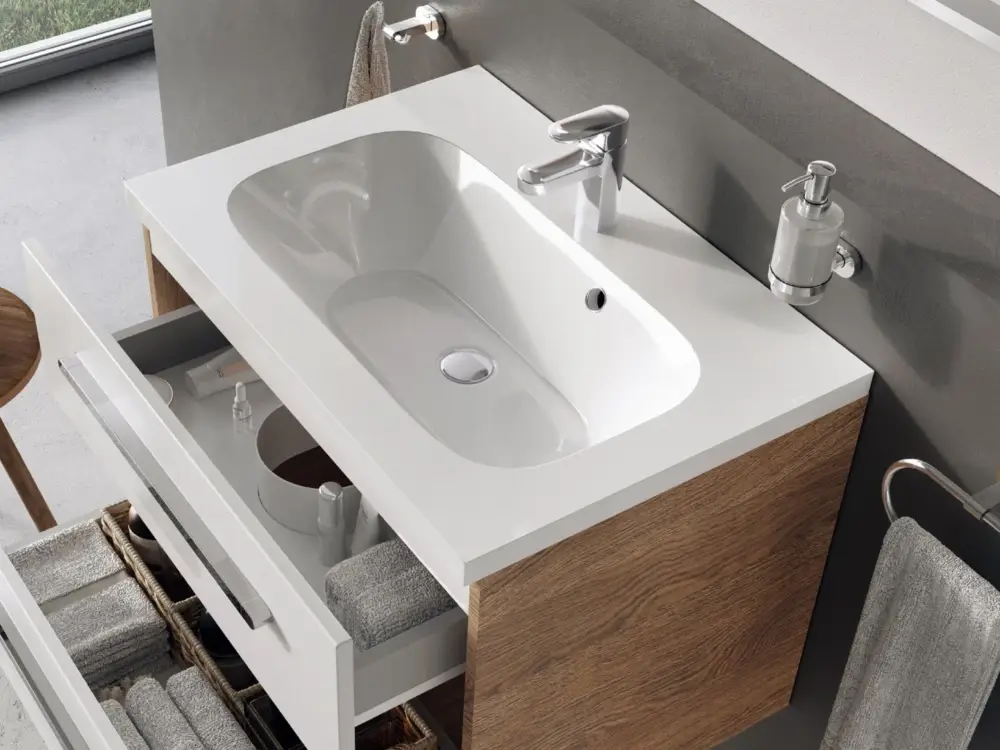 Ravak umyvadlo Chrome 600 white s přepadem Zlevněný