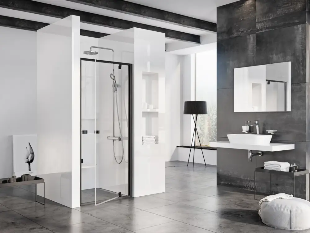 Jen Po Omezenou Doba Ravak sprchové dveře PDOP1-90 black+Transparent