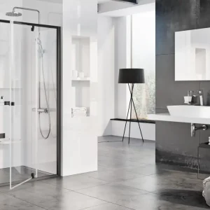 Akce Ravak sprchové dveře PDOP2-110 black+Transparent