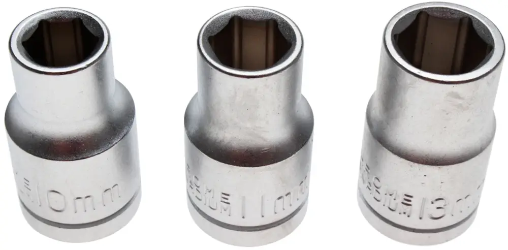 BGS Hlavice nástrčné,12,5 mm (1/2"), 10 / 11 / 13 mm, 3dílná Cenově Výhodný