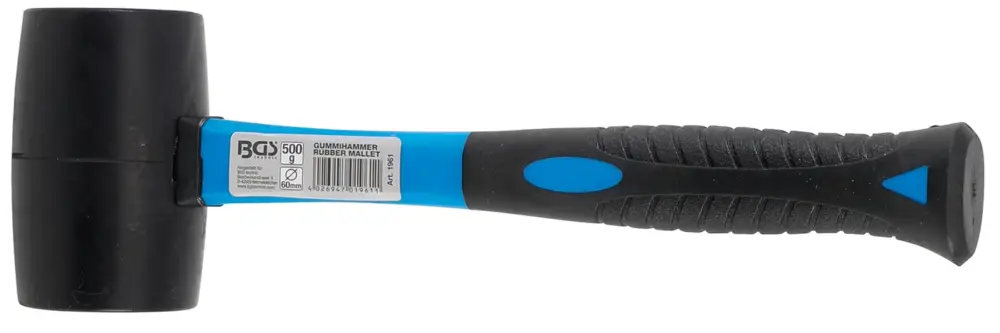 Bezpečná Platba BGS Palička gumová vyklepávací 500 g, pr. 60 mm, rukojeť fiberglass