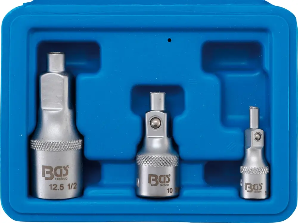 Tovární Cena BGS Prodloužení 1/4",3/8",1/2" s magnetem,sada 3 díly