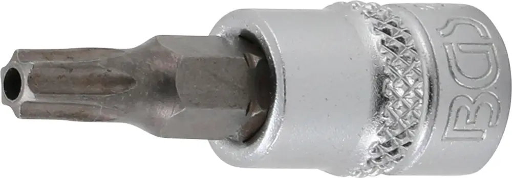 Vysoce Kvalitní BGS Hlavice zástrčná 1/4" pro T-profil T 27, s vrtáním, zatíž. do 2 kg