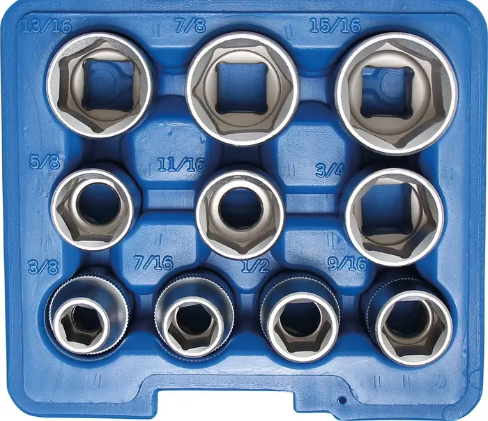 Nízká Cena BGS Hlavice nástrčné 1/2" 3/8"-15/16", PVC obal, 10 dílů