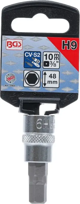 BGS Hlavice nástrčná, 10 mm (3/8"), vnitřní šestihran 9 mm Cenově Výhodný