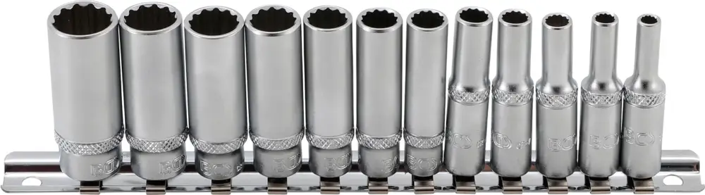 BGS Hlavice nástrčné 1/4" 5/32"-9/16", prodloužené, 12 dílů Časově Omezené