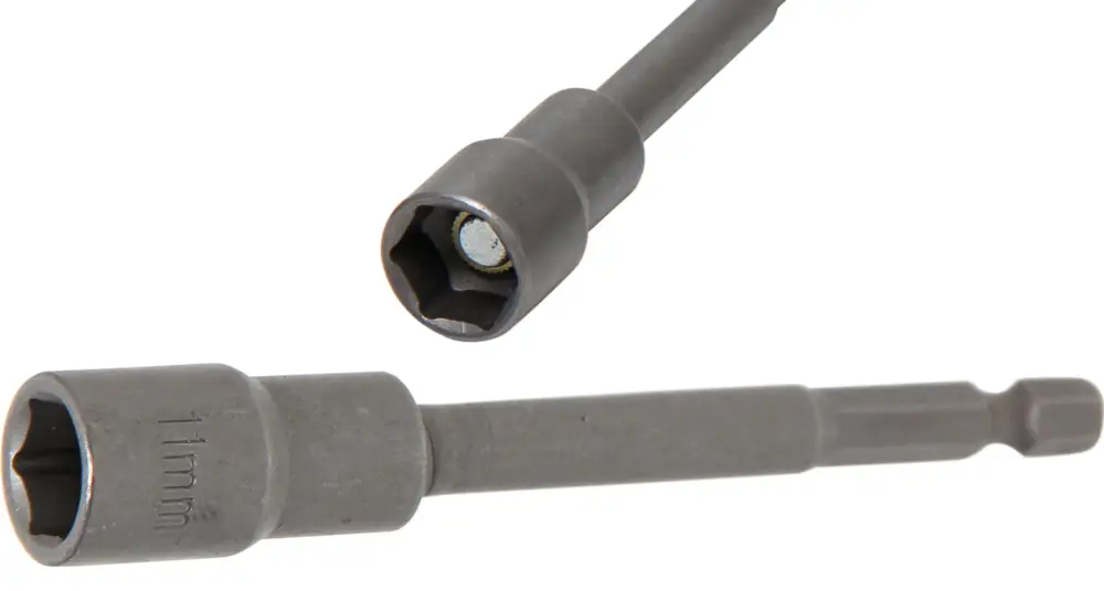 Vysoce Kvalitní BGS Hlavice nástrčná,velmi dlouhá, pro vrtačky, pohon vnější šestihran 6,3 mm,(1/4")Drive,11mm