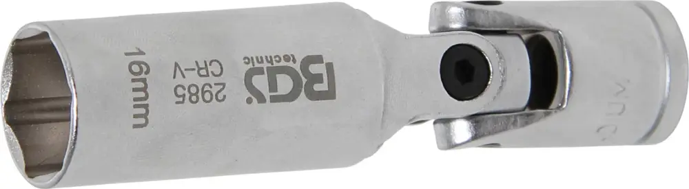 BGS Hlavice nástrčná kloubová prodloužená pro žhavící svíčky 16 mm Aktuální