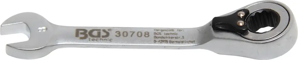 BGS Klíč očkoplochý ráčnový 8 mm, extra krátký Rychlé Dodání