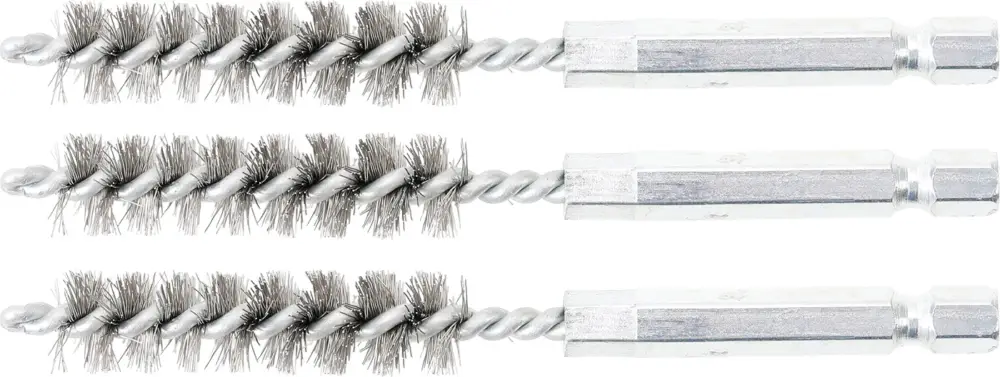 Akce BGS Kartáče ocelové, sada 3 ks , 11 mm, 6.3 mm (1/4") Drive, 3 pcs.
