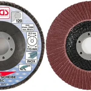 Značkový BGS Kotouč brusný lamelový,O 115 mm, K 120