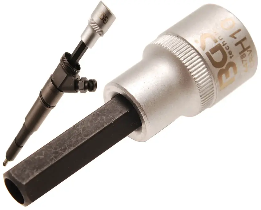 BGS Hlavice na vstřikovač, 12,5 mm (1/2"), vnitřní šestihran 10 mm Cenově Výhodný