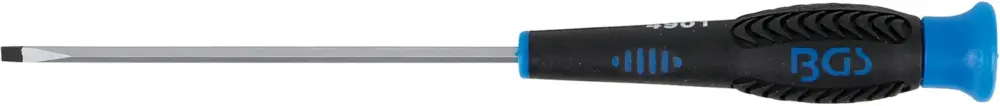 BGS Šroubovák plochý 3,0 x 100 mm, 6ti hranný dřík,1/4" vnitřní čtyřhran Hit Sezóny