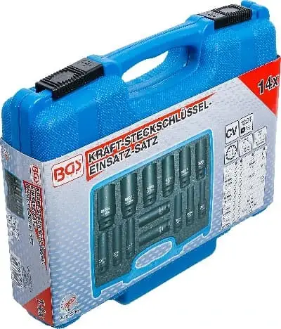 BGS Hlavice nástrčné silové šestihranné Gear Lock, 12,5 mm (1/2"), 10 - 32 mm, 14dílná Vrácení Zdarma