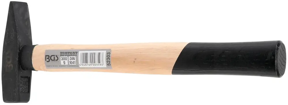 Značkový BGS Kladivo 300 g ,záměřnické,Hickory rukojeť,ocelový klín,TÜV / GS