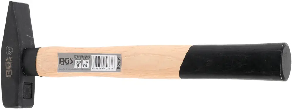 BGS Kladivo 500 g ,zámečnické,Hickory rukojeť,ocelový klín,TÜV / GS Výprodej
