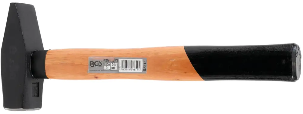 BGS Kladivo 1500 g ,zámečnické,Hickory rukojeť,ocelový klín,TÜV / GS Cenově Výhodný