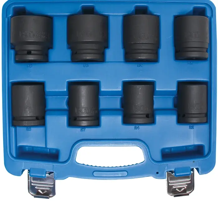 Víkendová Akce BGS Hlavice nástrčné silové šestihranné, 20 mm (3/4"), 22 - 38 mm, 8dílná