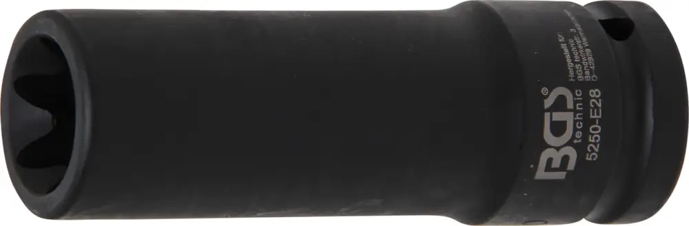 BGS Hlavice nástrčná 3/4", E-profil E28 x 110 mm, úderová Top Prodej