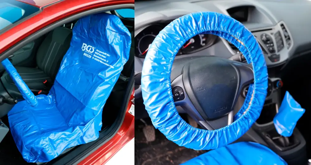 Aktuální BGS Potahy pro ochranu volantu a sedačky, koženka