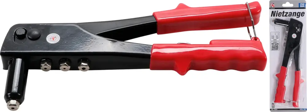 Akční Nabídka BGS Kleště nýtovací + 4 nástavce, 2.4 - 4.8 mm
