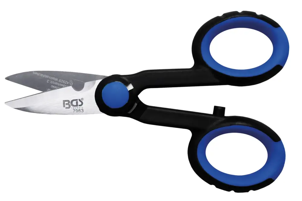 Odeslání Ihned BGS Nůžky elektrikářské 145 mm, nerezové, dvoukomp. rukojeť