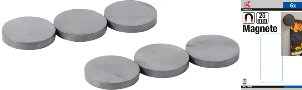 BGS Magnety, keramika , O 25 mm, 8 pcs. Sleva